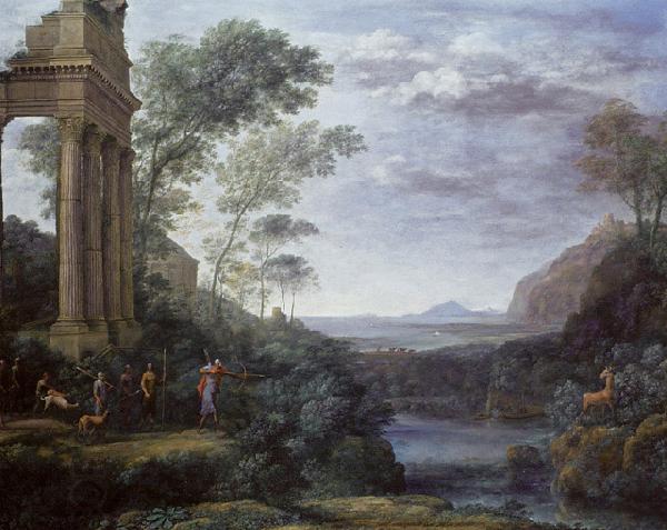 Claude Lorrain Ascanius Shooting the Stag of Sylvia China oil painting art